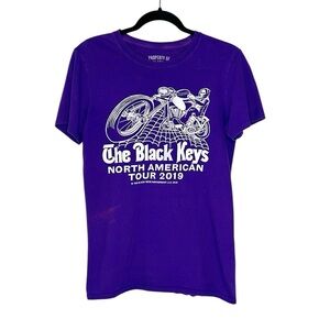 The Black Keys North American Tour 2019 tee in purple and white size Small